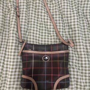 Coach 90s Y2K Peyton Plaid Rainbow Crossbody Bag